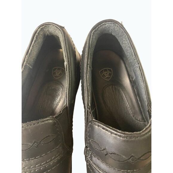 Ariat Women's Safety  Work Clogs Black Leather Composite Toe 9 C wide - Picture 7 of 7